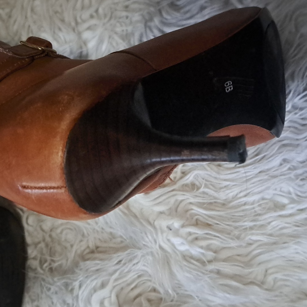 RALPH LAUREN Leather Brown Stunning Boots As Is - Picture 7 of 9